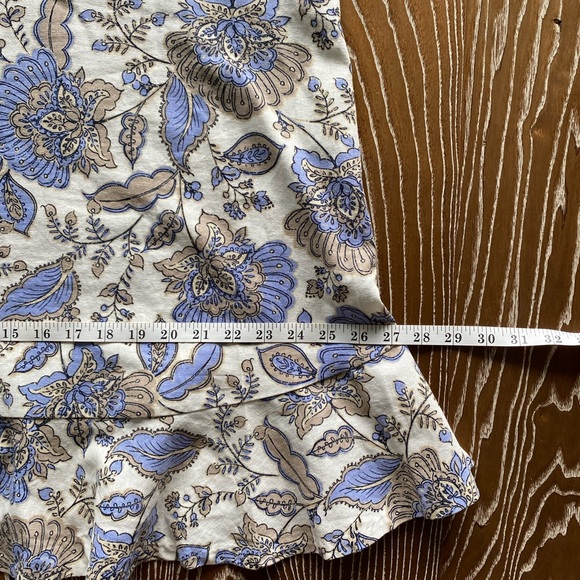 Tommy Hilfiger linen blend A line sleeveless floral dress EUC - Picture 7 of 10